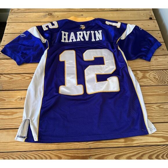 Reebok Vikings Harvin Jersey Size 48 Men’s Blue - Picture 2 of 7